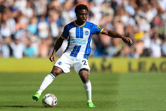 Brighton wing back Tariq Lamptey impressed against Forest Green Rovers in the Carabao Cup