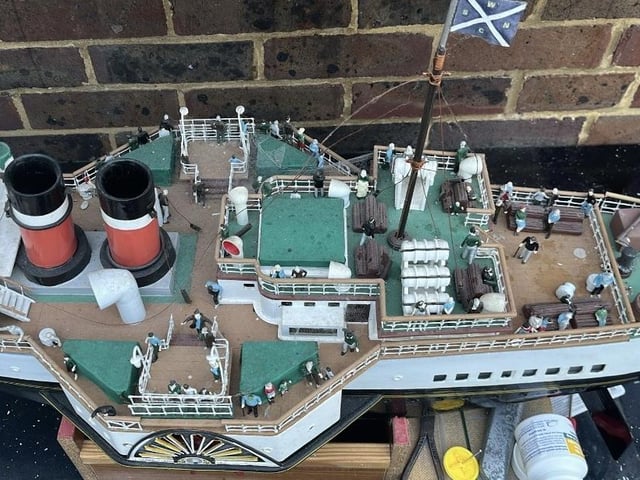 Mr Butchers' model of PS Waverley