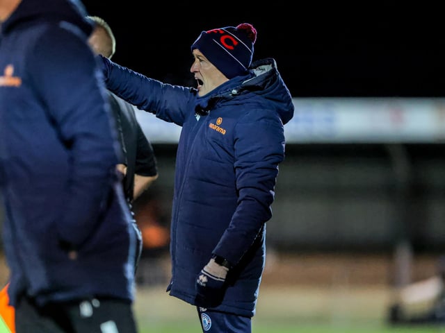 Action from Eastbourne Borough's home defeat by Torquay United in National League South