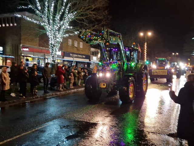 The Arundel Illuminated Tractor Run 2025 in Rustington, which it was visiting for the first time