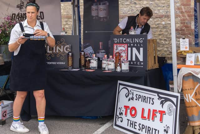 Raise your Spirits tastings at Steyning Farmers Market. Picture: Maggie Clews