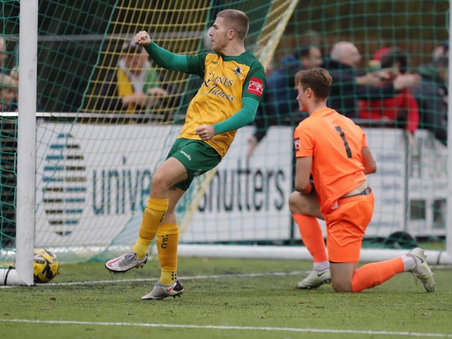 Match action from Horsham's 3-2 win over Potters Bar Town on Saturday