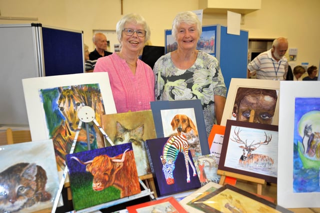 Peggy Smart and Jan run the art, painting and drawing group