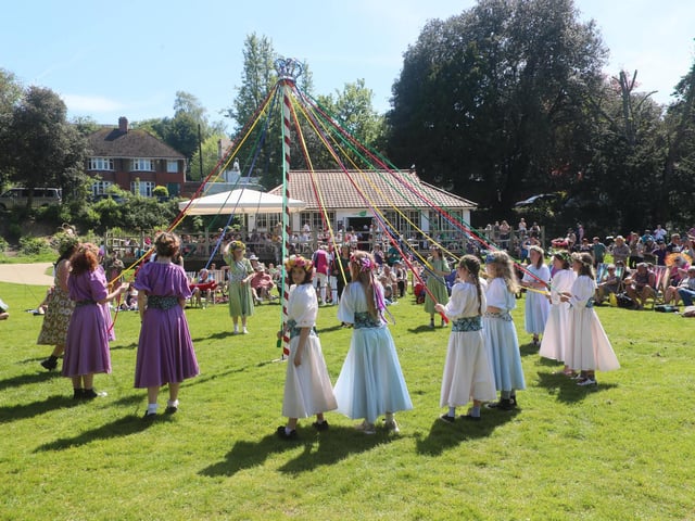 Crowning of the May Queen 2024 in Alexandra Park, Hastings, May 12. Photo by Roberts Photographic.