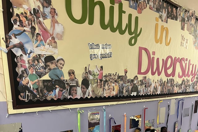 Thomas A'Becket Infant School has created its own Culture Corridor, celebrating 'Unity in Diversity' with a selection of pictures, games, toys and books from around the world