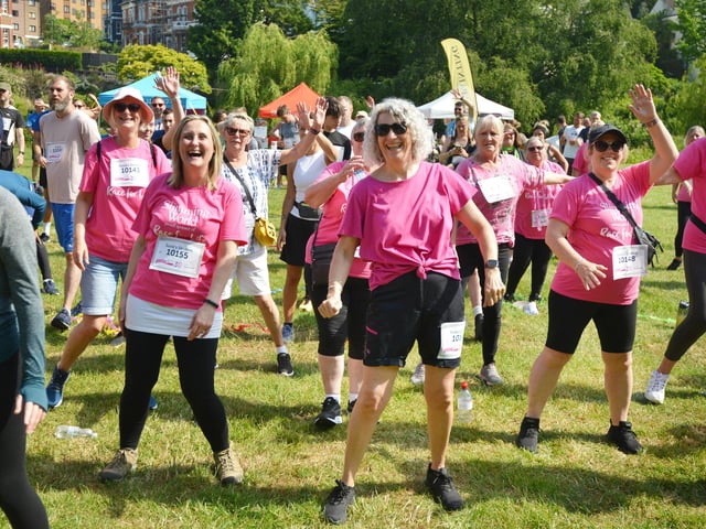 Hastings Race for Life 2023 in Alexandra Park.
