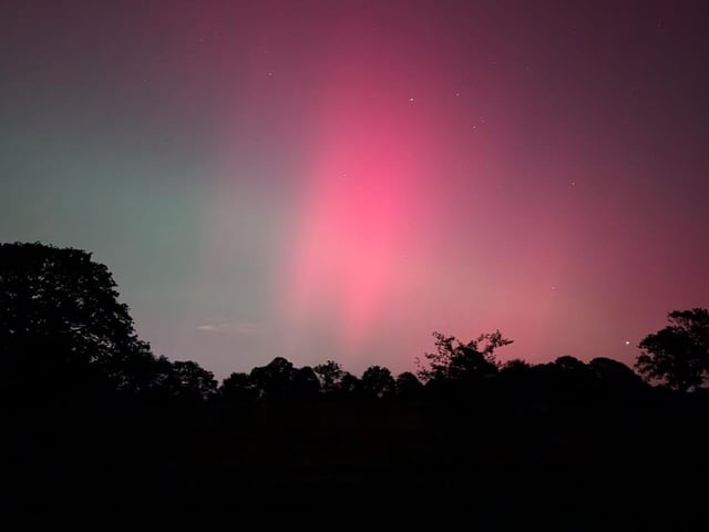 The Northern Lights captured in Horsham District