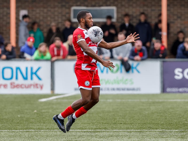 Images from Eastbourne Borough's 2023-24 season opener, a 1-0 National South home win over Hampton and Richmond