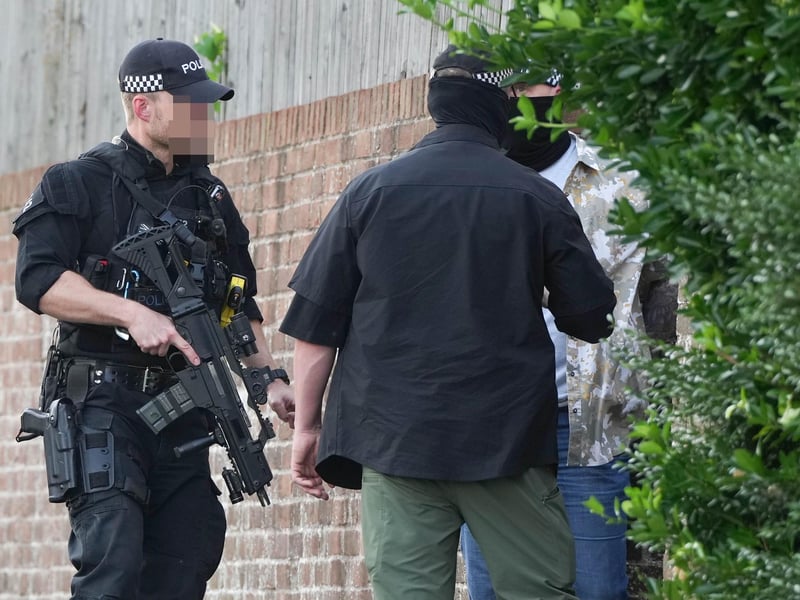 East Sussex car fire and fight sparks armed police search