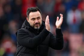 Roberto De Zerbi, Manager of Brighton & Hove Albion, will leave at the ned of the season