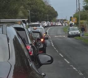 Traffic on the A27. Photo: contributed