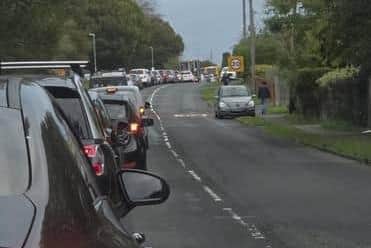 Traffic on the A27. Photo: contributed