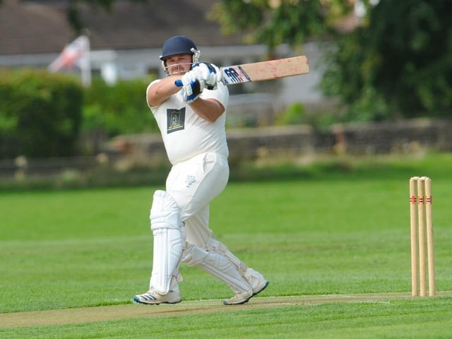 Action between Broadwater CC and Goring CC in Division 4 West of the Sussex Cricket League