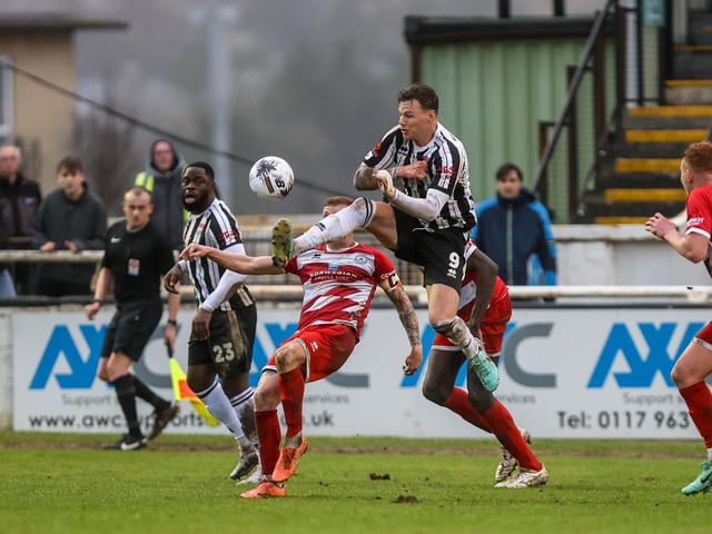 Action from Eastbourne Borough's visit to Bath City in National League South
