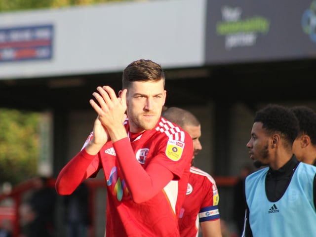 Action from Crawley Town's 2-1 win over Newport County. Picture by Cory Pickford