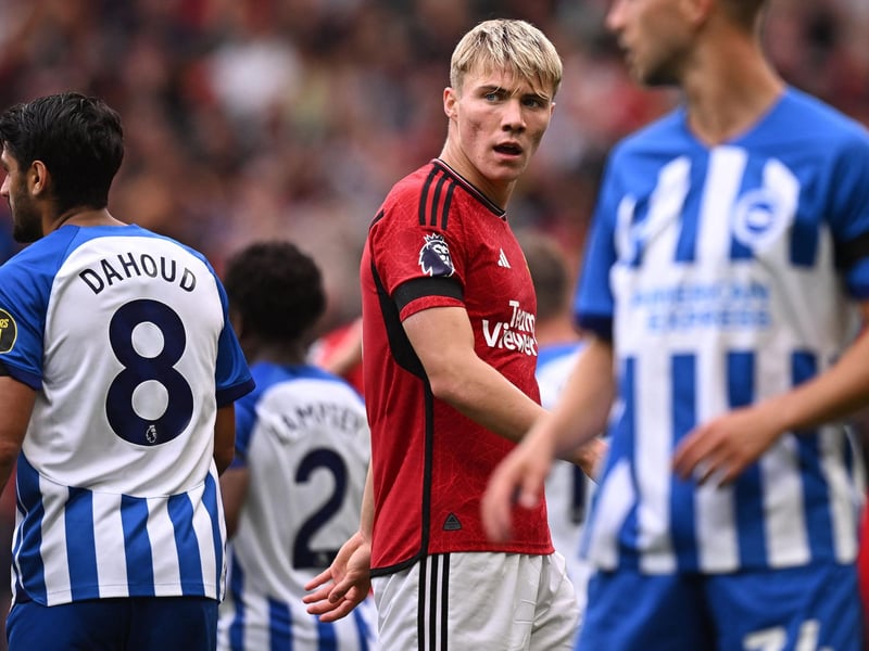 The fans were furious when he was substituted. He looked the most likely player to score and was desperately unlucky not have a goal on his full debut after being denied by VAR. It was a nice finish by the 20-year-old, who put himself about well and linked up nicely with Rashford