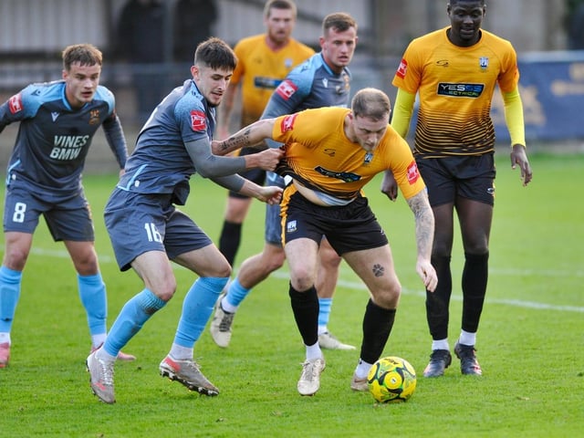 Littlehampton Town and Three Bridges played out a seven-goal thriller at The Sportsfield on Saturday with the home side coming out on top 4-3. Photographer Stephen Goodger was there to catch the action