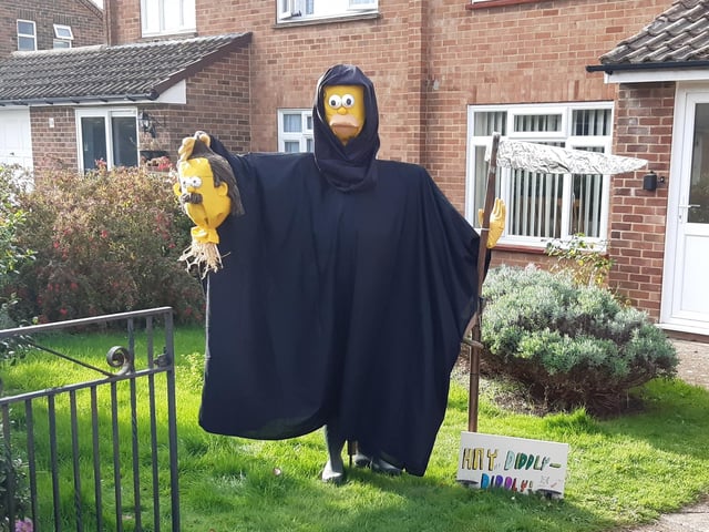 Some of the super scarecrows created for the Ferring Scarecrow Festival 2022, raising money for 1st Ferring Scouting Group. Some have pumpkins displaying a letter, five in North Ferring and nine in South Ferring. Unscramble them to enter the prize draw. Trail maps available at Brown's Natural Pet store.