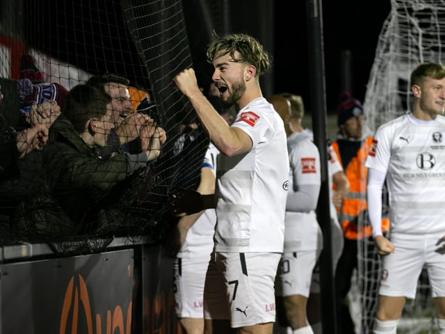 Action from Eastbourne Borough's Sussex Senior Cup quarter-final versus Hastings United