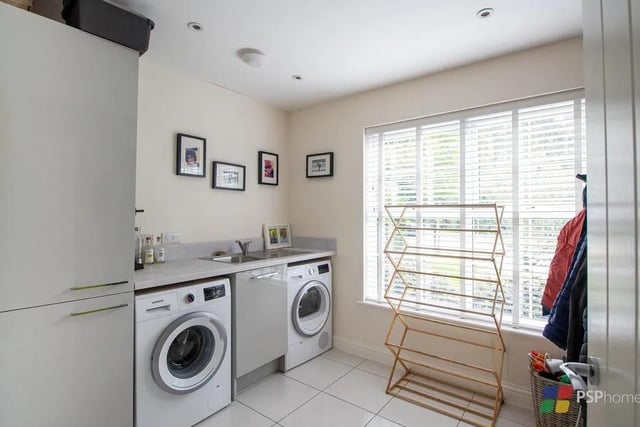 A separate utility room is handy for laundry