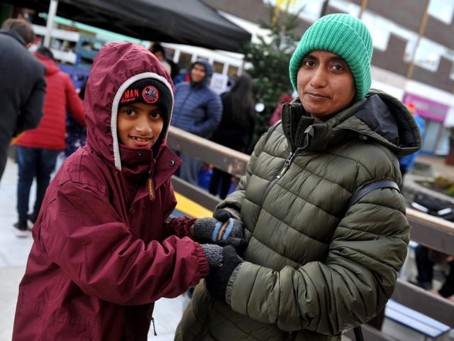 A Christmas ice rink opened outside the Help Point in Church Walk, Burgess Hill, on Wednesday, December 20