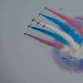 Airbourne 2025 - Eastbourne International Air Show. Red Arrows: Photo by Jeff Penfold JTP53 Photography