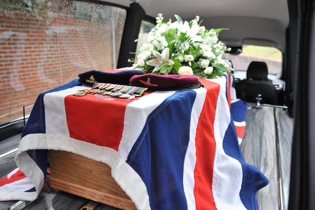 The funeral of Lewis Earl from Rustington who has died aged 102