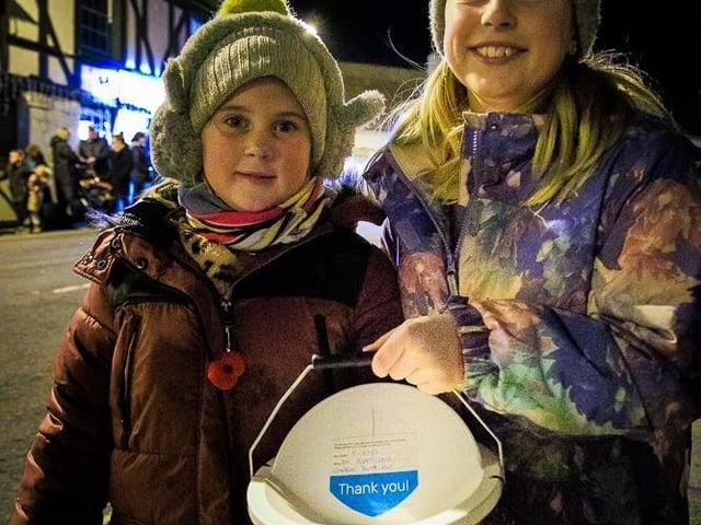 Volunteers helped raise money too, walking alongside the tractors with donation boxes