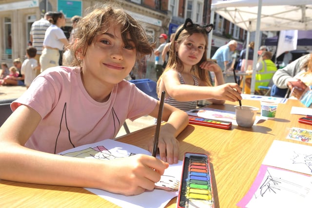 Fun at the Matilda-themed fun day, part of the Love Local Arts Summer Programme 2023 celebrating the completion of the public realm work in Littlehampton High Street
