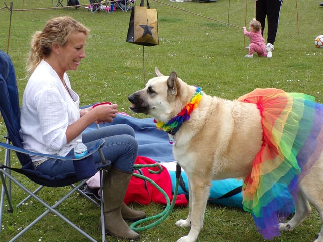 Families came together to celebrate the Queen's Platinum Jubilee with a picnic, games and dog show at the Allman Centre in Cowfold on Sunday, June 5