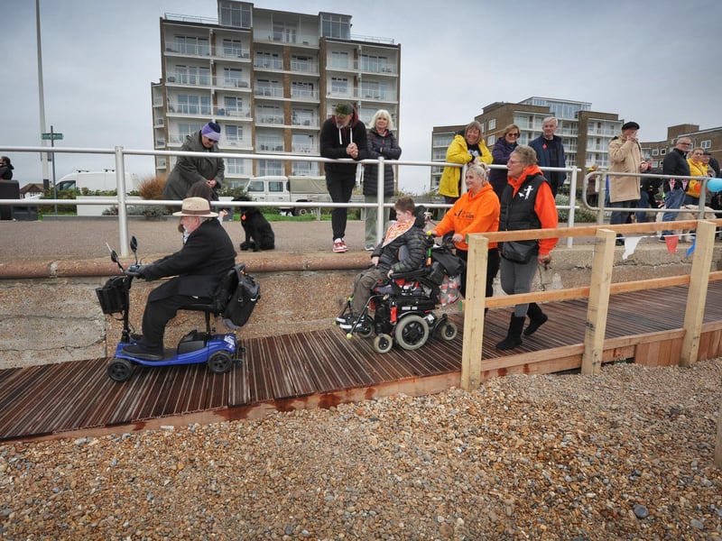 The soft opening of Bexhill Beach Garden on November 9 2024.