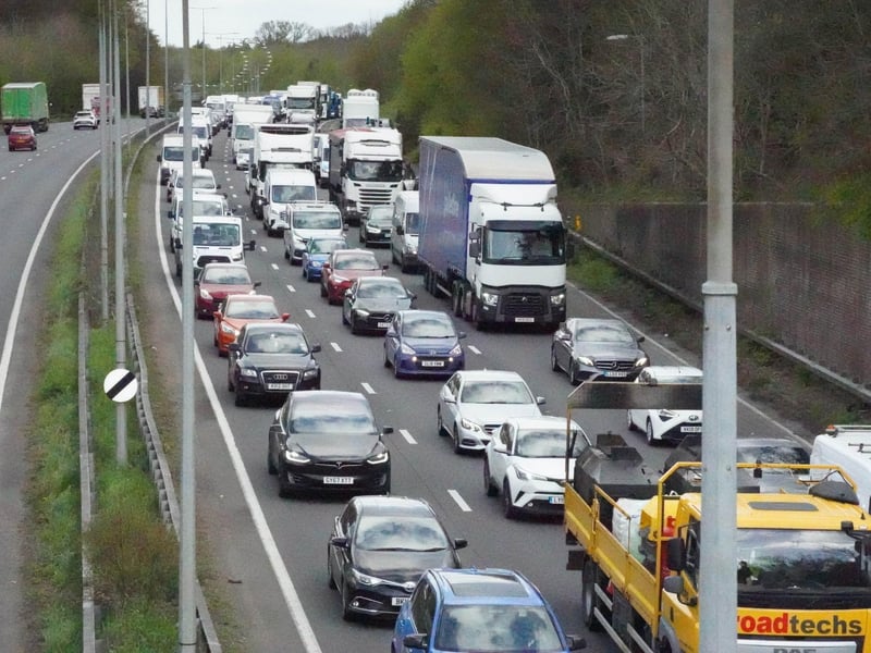 There were reports of a crash on the A23 at Handcross on Wednesday morning, April 17