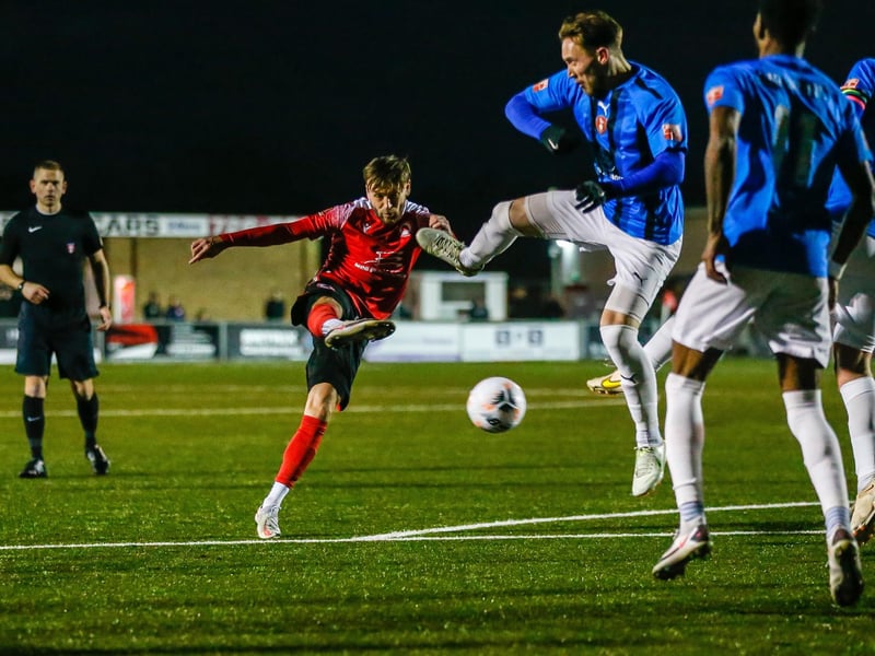 Action from Eastbourne Borough's 2-1 FA Trophy third round defeat at home to Bracknell Town