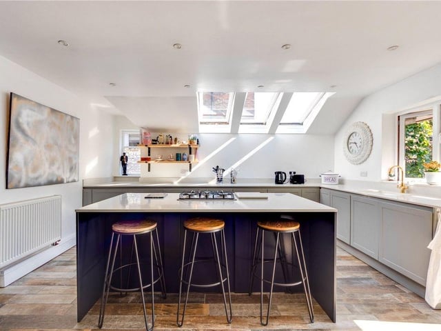 Offers over £850,000 are invited for this five-bedroom, semi-detached house in Heene Road, Worthing, which comes to the market with Michael Jones Estate Agents chain free