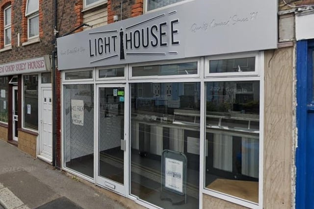 The Lighthouse Fish and Chips -  284 Priory Rd, Hastings - 5/5 - 103 reviews. Picture from Google.