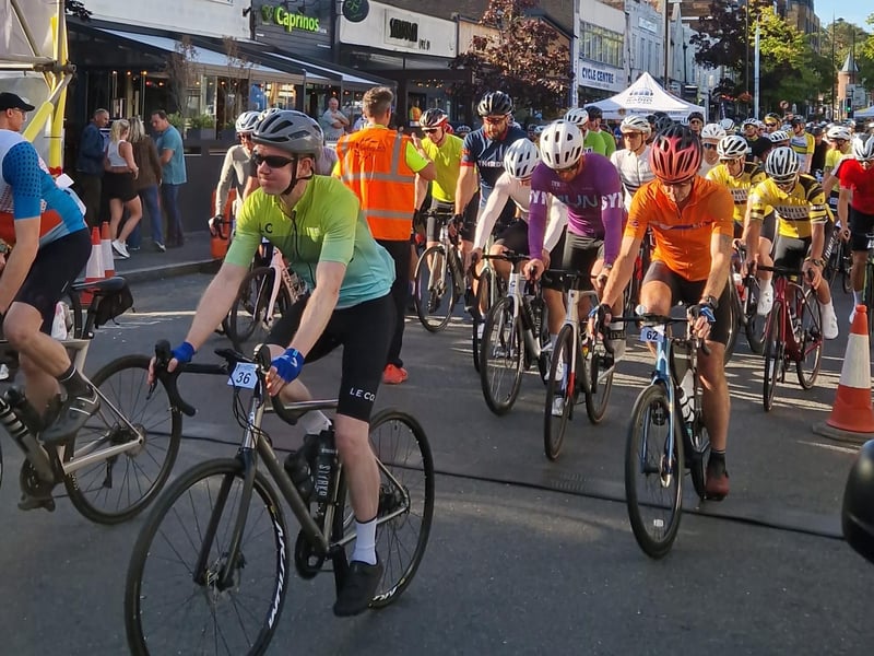 The ride begins. Photo: Lawrence Smith