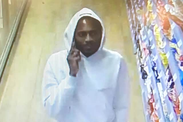 Police investigating a report of an assault in Crawley would like to identify a man in connection with this incident as he may have information which could assist with their enquiries. Picture courtesy of Sussex Police