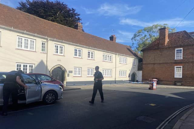 PCSOs at the scene