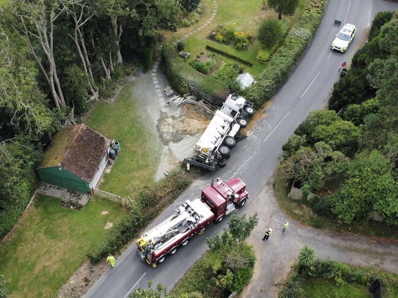 The scene of the incident. Picture: Sussex News and Pictures