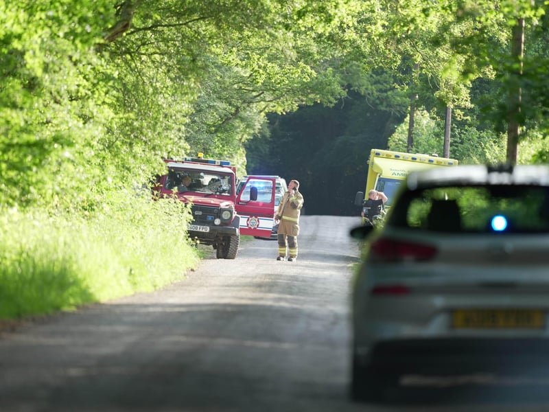 An aircraft has reportedly crashed in Barlavington – four miles south of Petworth in the Chichester district.