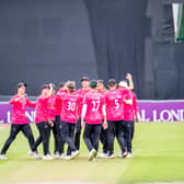 Celebrations for Sussex during the Lancashire innings - but the visitors ran out winners | Picture: Eva Gilbert Photography