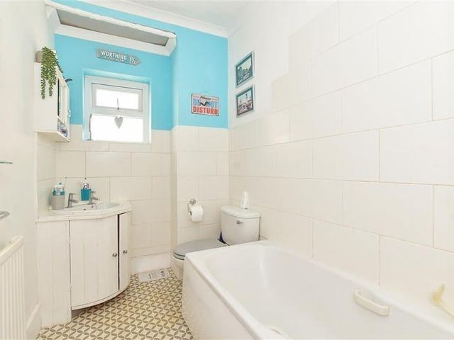 The family bathroom is on the first floor