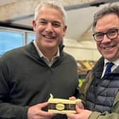 Horsham's MP Jeremy Quin (right) joined the new Department for Environment, Food and Rural Affairs (DEFRA) Secretary Steve Barclay on a visit to Weston’s Farm
