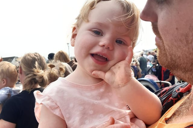 Eloise Turner sent in this picture of Isabelle enjoying her first carnival with her daddy