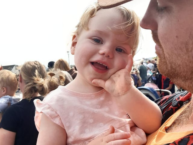 Eloise Turner sent in this picture of Isabelle enjoying her first carnival with her daddy