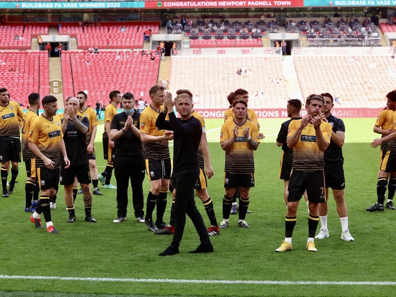 Littlehampton Town at Wembley for the 2022 FA Vase final
