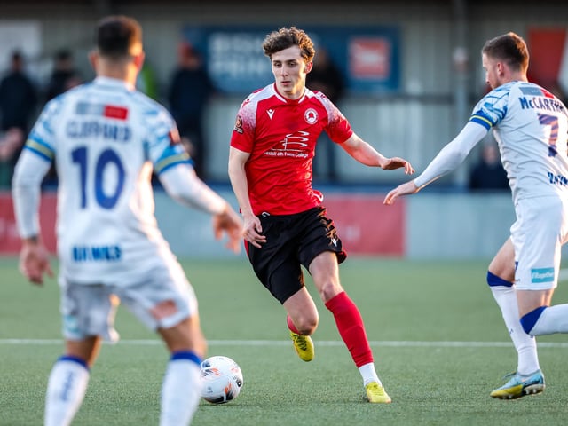 Action from Eastbourne Borough's 2-1 Boxing Day win at Havant and Waterlooville in National League South
