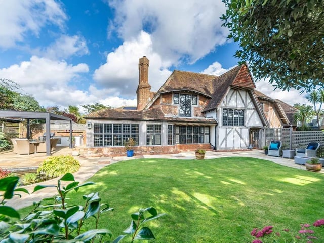 It also boasts a landscaped garden area.