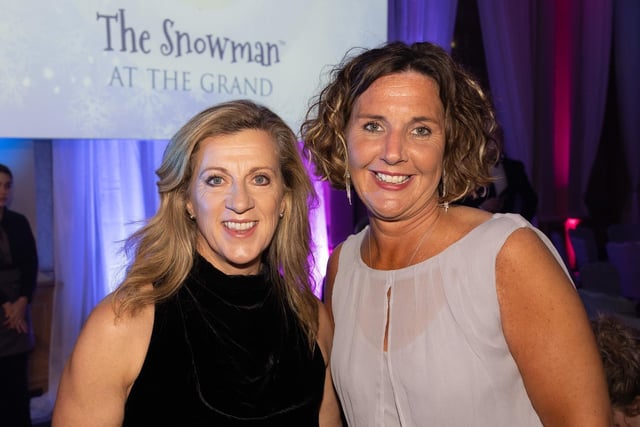 Sally Gunnell and Anna Jones, director of children's services at Chestnut Tree House
