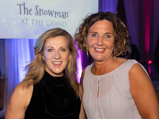 Sally Gunnell and Anna Jones, director of children's services at Chestnut Tree House